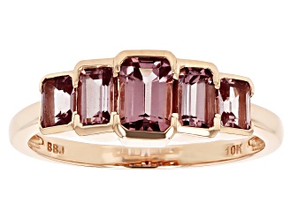 Color Shift Garnet 10k Rose Gold Ring 1.76ctw