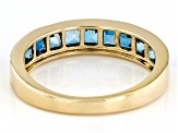 London Blue Topaz 10k Yellow Gold Ring 1.37ctw