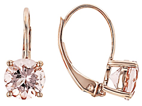 Peach Morganite 10k Rose Gold Earrings 1.32ctw - CLG555 | JTV.com