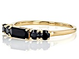 Black Spinel 10k Yellow Gold Ring 0.50ctw
