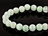 Green Jadeite 10k Yellow Gold Bracelet