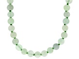 Green Jadeite 10k Yellow Gold Beaded Necklace