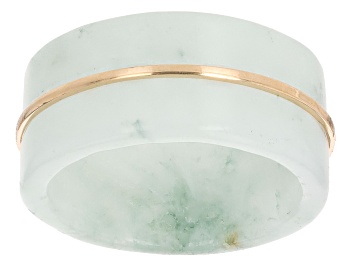 Picture of Green Jadeite 10k Yellow Gold Ring