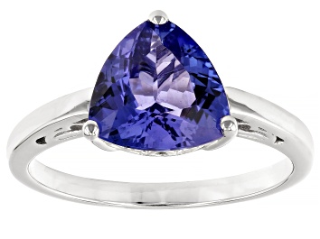 Picture of Blue Tanzanite Rhodium Over 14k White Gold Ring 2.21ct