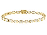 Strontium Titanate 10k Yellow Gold Bracelet 13.06ctw