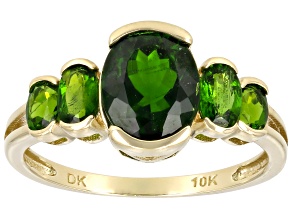 Chrome Diopside 10k Yellow Gold Ring 2.35ctw