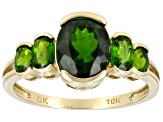 Chrome Diopside 10k Yellow Gold Ring 2.35ctw