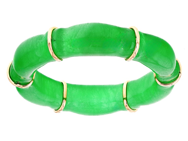 Jadeite 10k Yellow Gold Ring - CLG706 | JTV