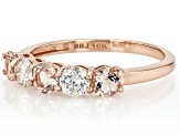 Peach Morganite 10k Rose Gold Ring 1.24ctw