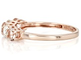 Peach Morganite 10k Rose Gold Ring 1.24ctw