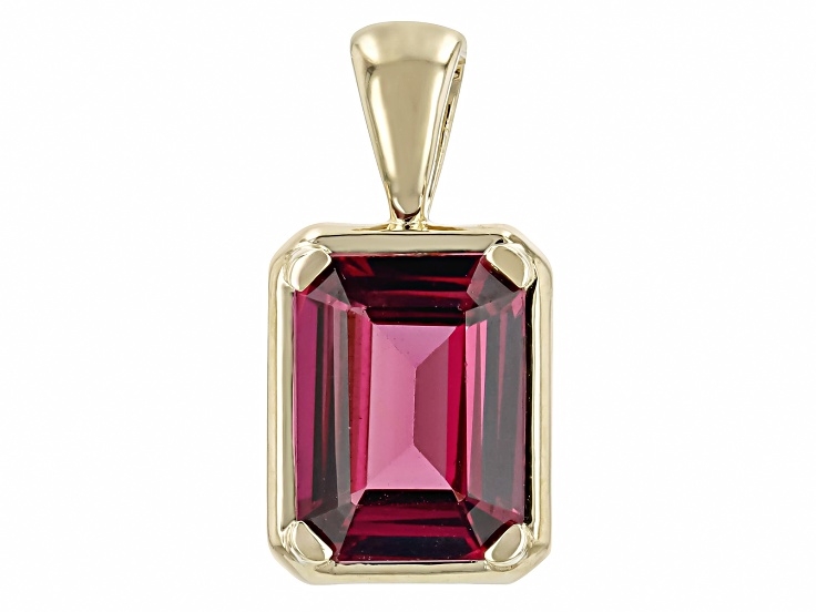 Infinity Rope Pendant With January Birthstone Garnet - 10k Yellow Gold, Women's Jewelry Gift