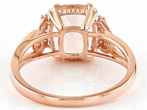 115th Anniversary Peach Morganite 18k Rose Gold Over