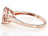 Peach Cor-De-Rosa Morganite™ 14k Rose Gold Ring 3.04ct
