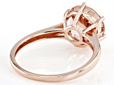 Peach Cor-De-Rosa Morganite™ 14k Rose Gold Ring 3.04ct