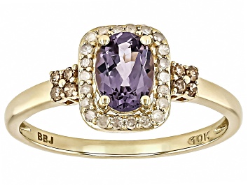 Picture of Purple Spinel 10k Yellow Gold Ring 0.87ctw