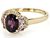 Purple Spinel 10k Yellow Gold Ring 1.63ctw