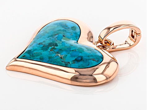 Blue Turquoise Copper Heart Enhancer