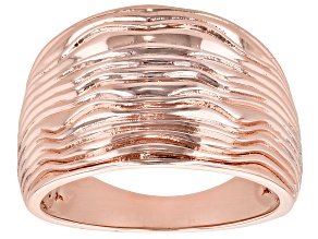 Textured Dome Copper Ring