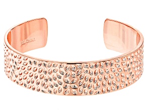 Copper Textured Design Cuff Bracelet