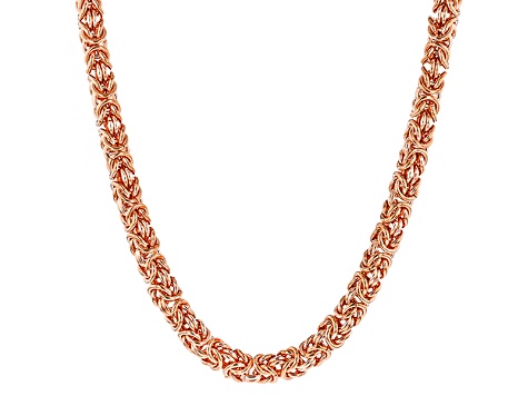 16"  Copper Byzantine Chain Necklace