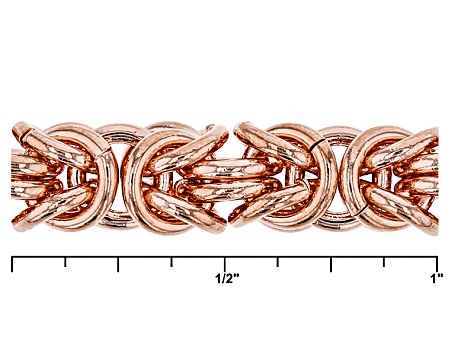 18" Copper Byzantine Chain Necklace