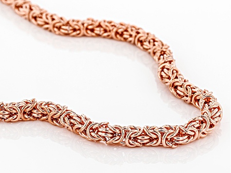 28" Copper Byzantine Chain Necklace