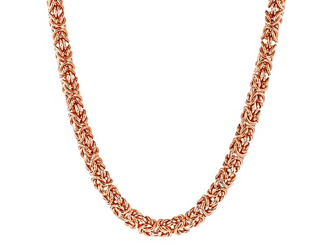 30" Copper Byzantine Chain Necklace