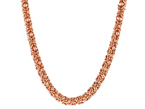 30" Copper Byzantine Chain Necklace
