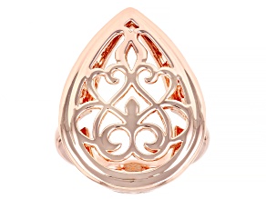 Pear Shape Copper Filigree Ring
