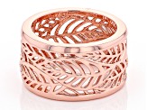 Copper Leaf Band Ring