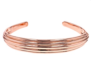 Copper Textured Cuff Bracelet