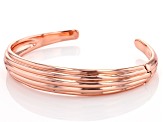 Copper Textured Cuff Bracelet