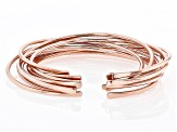 Set of 10 Copper Cuff Bracelets