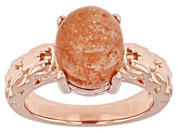 Picture of Oval Sunstone Copper Ring