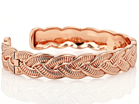 Copper Braided Cuff Bracelet