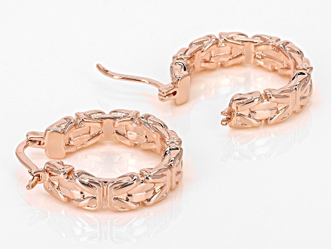 Copper Byzantine Hoop Earrings
