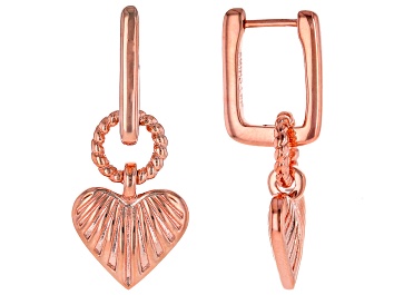 Picture of Copper Heart Dangle Earrings