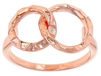Picture of Copper Interlocking Rings Ring