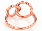 Copper Interlocking Rings Ring