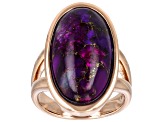Purple Turquoise Copper Ring