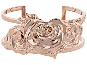 Copper Rose Cuff Bracelet