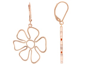 Copper Floral Earrings