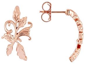 Copper Leaf Earrings
