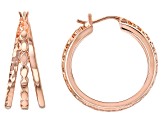 Copper "Triple" Hoop Earrings
