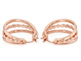 Copper "Triple" Hoop Earrings
