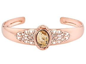 Multi-Color Picasso Jasper Copper Cuff Bracelet