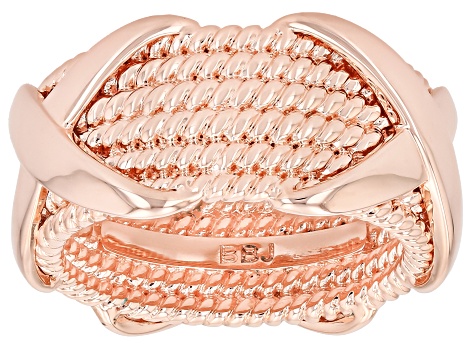 Copper "X" Band Ring