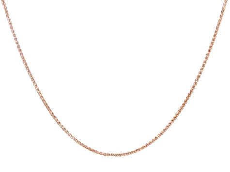 Copper Wheat Chain Necklace