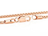 Copper Wheat Chain Necklace