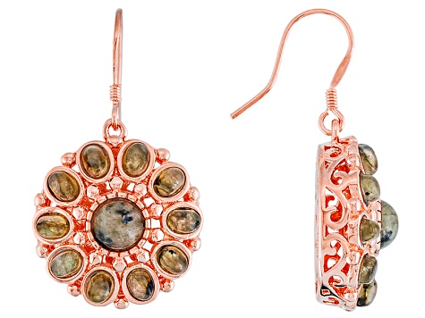 Copper Labradorite Earrings Cop514 Jtv Copper Labradorite Earrings